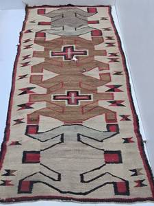 Old Vintage Navajo Runner Rug