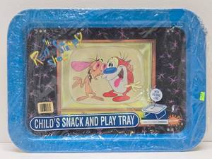 New in Packaging REN &amp STIMPY Folding Metal Tray