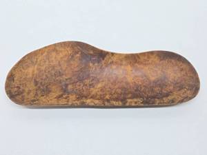 Excellent Vintage Burled Wood Long Centerpiece Bowl&nbsp