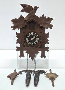 Vintage Black Forest Carved Cuckoo Clock
