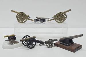 Collection of Vintage Brass etc Cannons