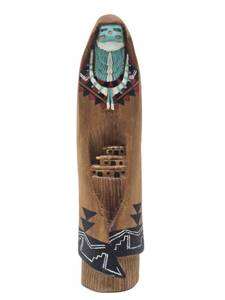 Hand Carved Vintage Native American Watchman Figure