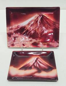 2 Excellent Vintage 1950s era Japanese ANDO Cloisonn Trays