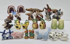 Nice Collection of Mid Century Ceramic Salt &amp Pepper Shaker Sets