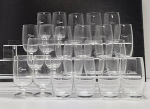 Large Lot of Vintage Glass NORTHWEST AIRLINES Glasses