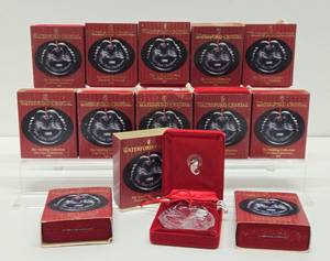 Lot of 13 Mint in Box WATERFORD Crystal 1999 Christmas Ornaments
