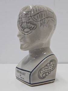 Very Cool Vintage Ceramic Phrenology Head - L.N. Fowler