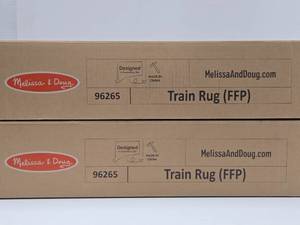 2 Brand New Melissa &amp Doug Train Rugs