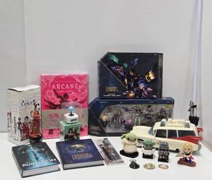 Estate Group of Toys Books League of Legends Items etc