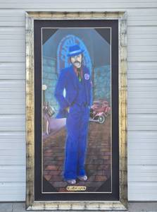 HUGE Framed Painting of a Gentleman - Vito Scarpelli
