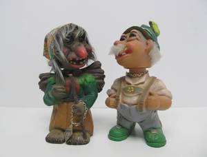 2 Vintage 1960s era Heico West German Troll Dolls