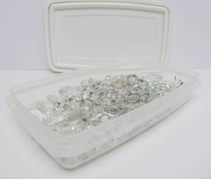 Tub Full of Vintage Crystal Prisms