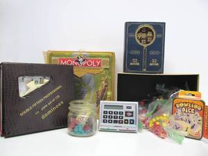 Group of Assorted Board &amp other Games Vintage Monopoly Pieces etc