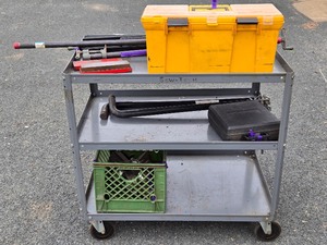 Tools - Contents of Rolling Cart - Hitch, Clamps, Full Toolbox etc - Cart NOT Inlcuded&nbsp
