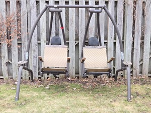 Large 2-Person SUNSET SWINGS Outdoor Swing