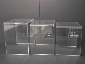 Fantastic Set of Mid Century Lucite Nesting Tables #2