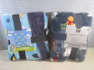 (A-3) 2 Throw Blankets...