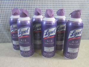 lot 8 image: (CS) 6 Cans of  Lysol Air Light Bre...