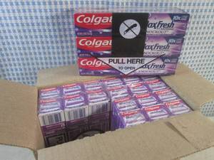 lot 16 image: (EC1) 24 Travel Size Colgate Max Fr...