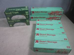 lot 18 image: (A-3) Assorted Bags - Gallon and Qu...
