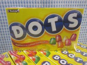 lot 22 image: (B-1) 12 Boxes of DOTS Assorted Fru...