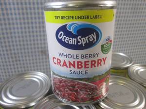 lot 206 image: (B-2) 12 Cans of Ocean Spray Whole ...