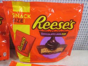 lot 209 image: (B-1) 4 Bags of Snack Size Reeses C...