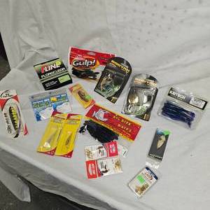 Large Lot of Booyah, P-Line,Gulp, Big Bite,Keitech