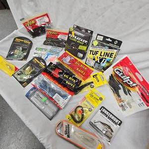 Large lot of Zoom, Spider Wire, Tufline, Booyah, Gulp