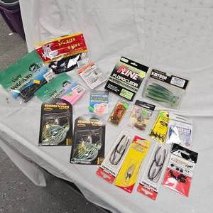 Lot of Booyah, Yamamoto, VMC, Big Bite, Gami,