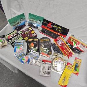 Large lot of Spider Wire, P-Line, Booyah, Zoom, Gami, Booyah, Terminator