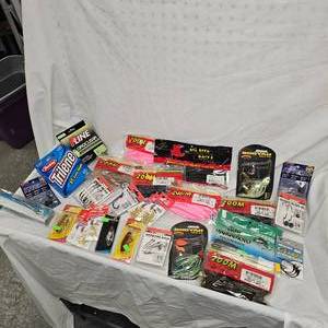 Lot of Tackle, Big Bite, Zoom, VMC, Berkley, P-Line, Booyah