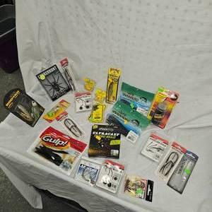 Huge Lot of Tackle  LunkerHunt, Mustad, Yamamoto, Booyah,VMC