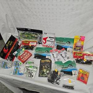 Huge Lot of Tackckle, Big Bite, McCoys, Westin, Zoom, Yamamoto, J-Braid