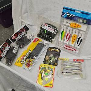 Large Lot Apex, StrikeKing, Powerbait, Booyah, Yum