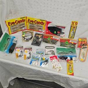 Huge Lot of Fishing Trilene, Zoom, StrikeKing, Gami, Yamamoto, Northland