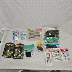 Large Lot of Booyah, Yum, Big Bite, VMC, Gami, Spiderwire