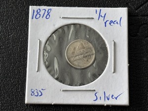 1878 Silver 14 Real