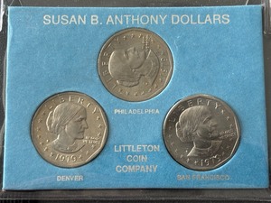 1979 Susan B. Anthony Dollar Mintmark Set