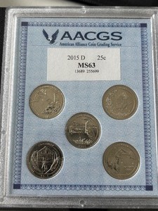 2015-D America the Beautiful Quarter Collection AACGS MS63