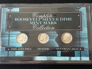 Roosevelt Silver Dime Mint Mark Set