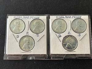 1943 Steel Cent Uncirculated Mint Mark Collection
