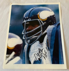 lot 53 image: Carl Eller Autographed Minnesota Vikings Football Photo