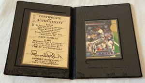 lot 60 image: John Smoltz Autofraphed Limited Edition Baseball Card w COA