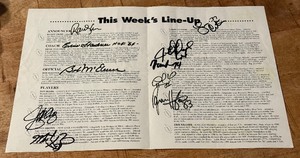 lot 78 image: 16x Autographed 1997 Pro Football Cruise Program (see description)