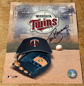 lot 79 image: Tom Brunansky Autographed Minnesota Twins Baseball Photo