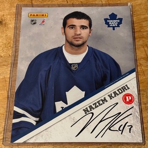 lot 87 image: Nazem Kadri Autographed 2010 Panini Hockey Photo