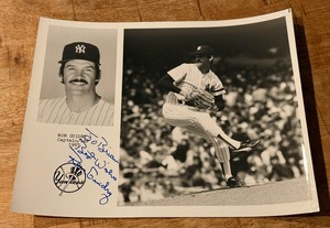 lot 95 image: Ron Guidry Autographed New York Yankees Baseball Photo