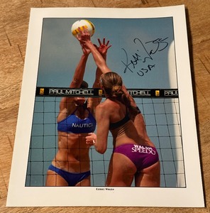 lot 113 image: Kerri Walsh Autographed Volleyball Photo