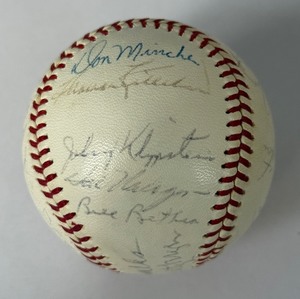 lot 6 image: 1964 Minnesota Twins Team Signed Baseball - 33 Autographs - Killebrew, Oliva, Versalles, Allison, Kaat, Pascual, Perry, Grant, Mele, Rollins, Zimmerman, Kindall, Kostro, Naragon, Allen, Goryl, and more